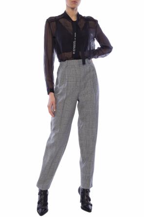 Sheer top with logo embroidery, zdjęcie 2 Sheer top with logo embroidery od Diesel